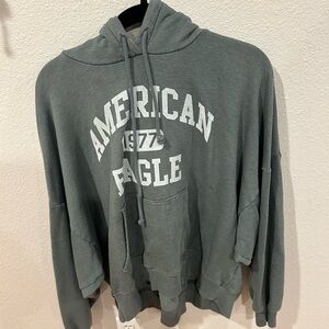 American Eagle Green Logo Hoodie